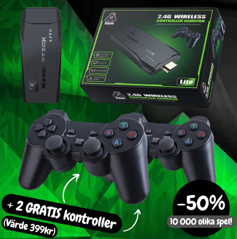 GameStick™ – 20 000 klassiska spel i fickformat