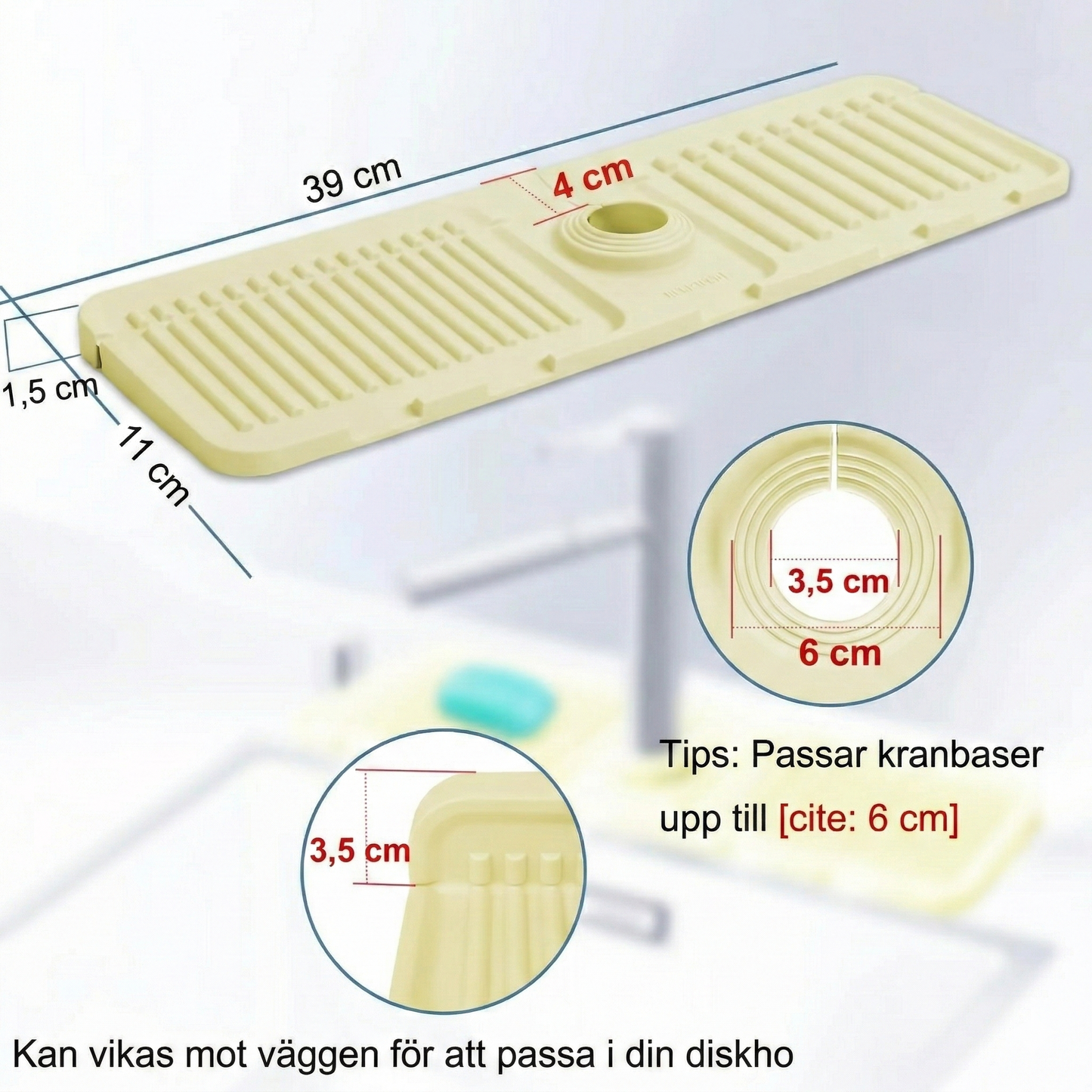 DryMat Pro™ – Självdränerande silikon för kök och badrum