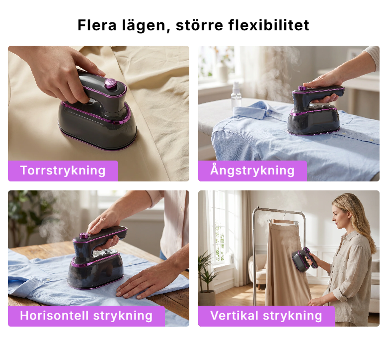 FlexiSteam – Effektiv klädångare med roterbart handtag