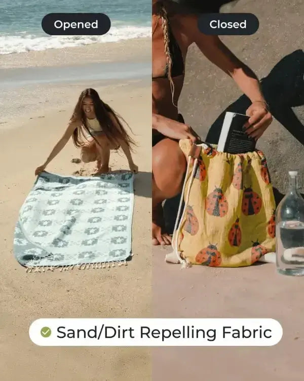 StrandKombo – Handduk och väska i ett