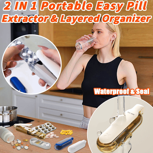 MediSlide™ – 2 IN 1Smart veckodosett med ergonomisk dragdesign
