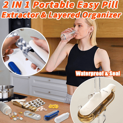 MediSlide™ – 2 IN 1Smart veckodosett med ergonomisk dragdesign