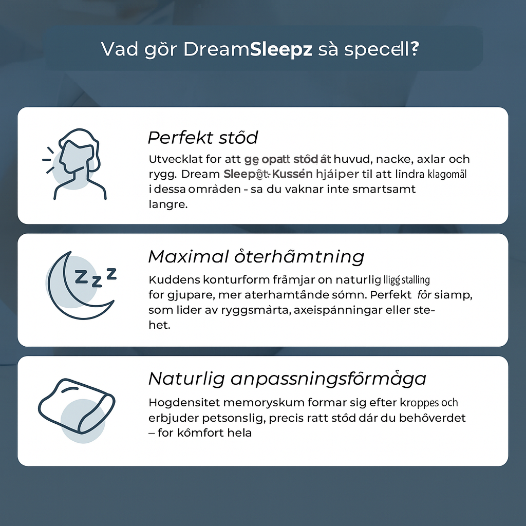 DreamSleep – Vakna äntligen utan smärta och fullt utvilad