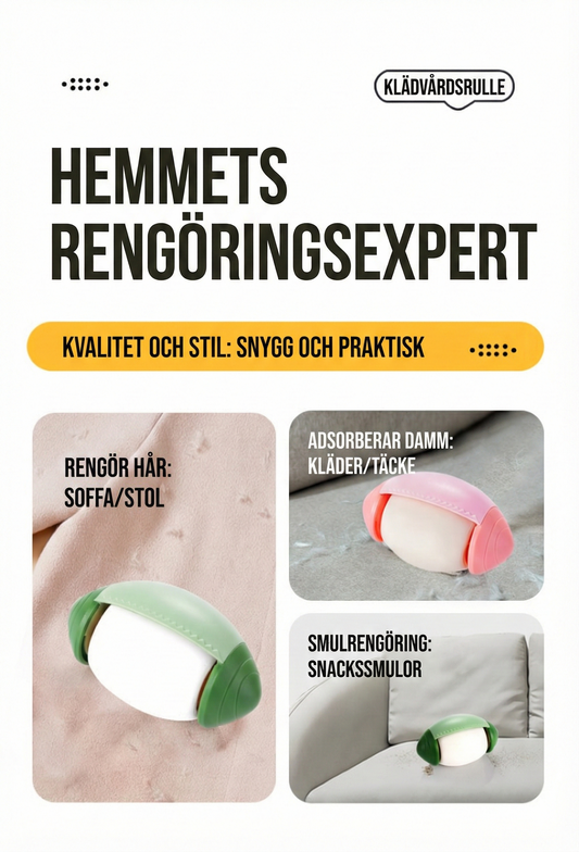 EcoRoll™ – Tvättbar luddrulle med extrem vidhäftning