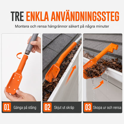 TryggRens – Rensa hängrännorna från marken