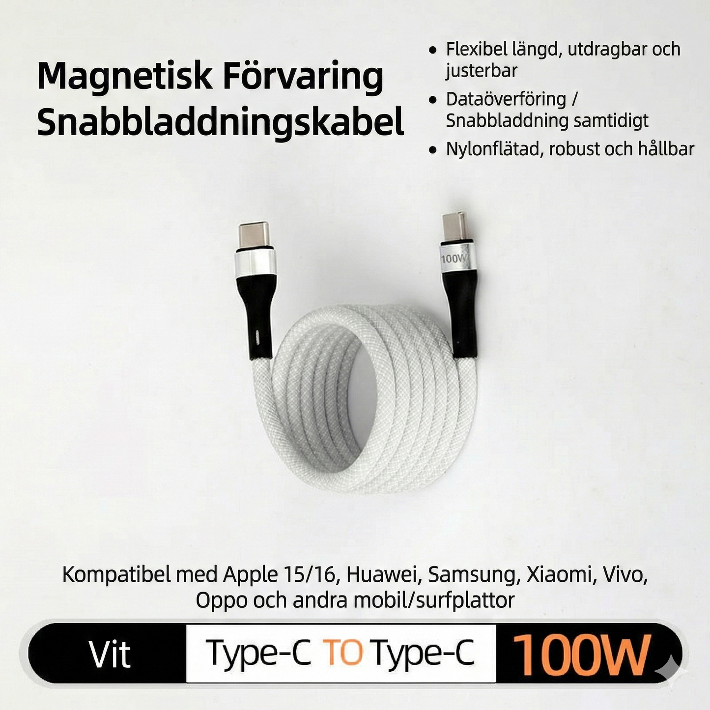 MagCord™ – Trasselfri snabbladdning med magnetisk design