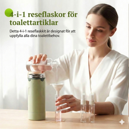TravelPump™ – 4-i-1 reseflaska för dina favoriter