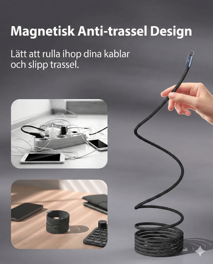 MagCord™ – Trasselfri snabbladdning med magnetisk design