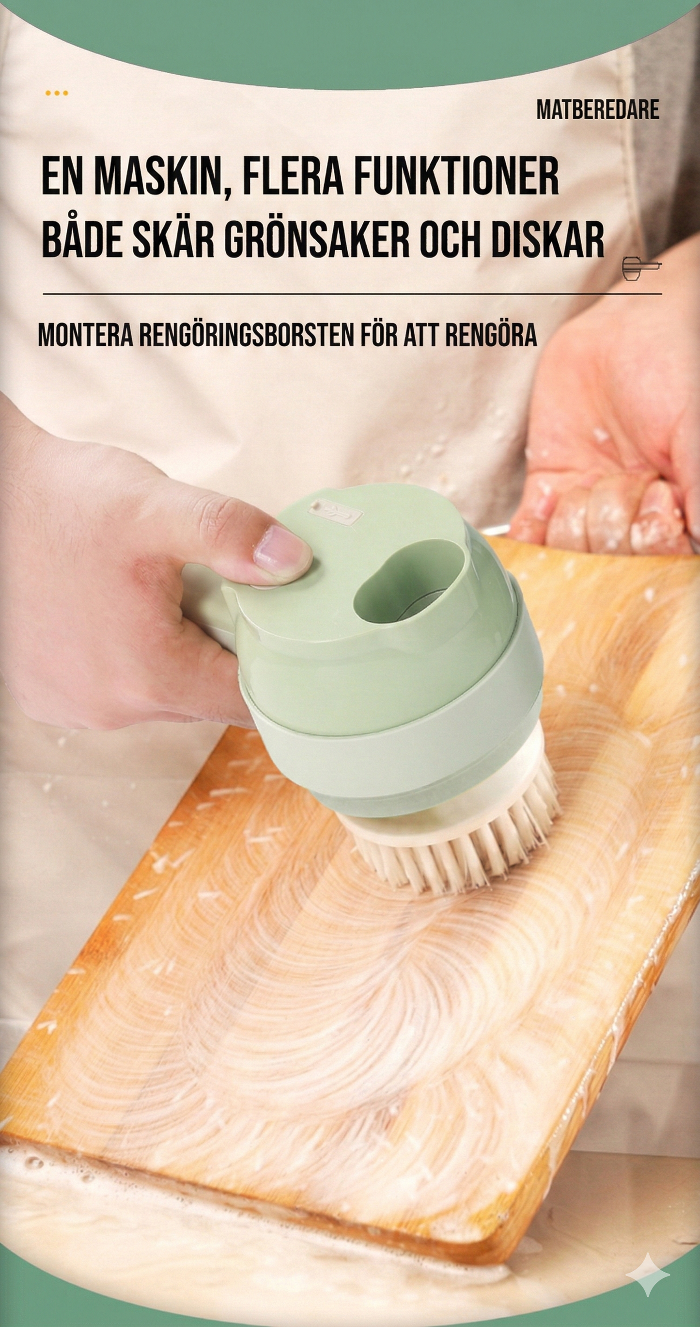 QuickPrep™ – Trådlös hackare, skivare och diskborste i ett