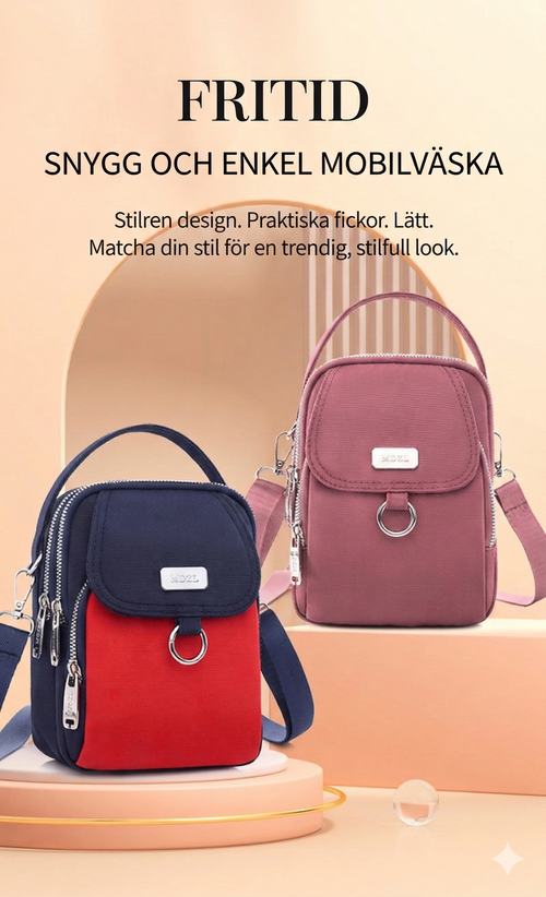 FlexiBag Pro™ – Elegant och vattentät crossbody i Oxford-tyg