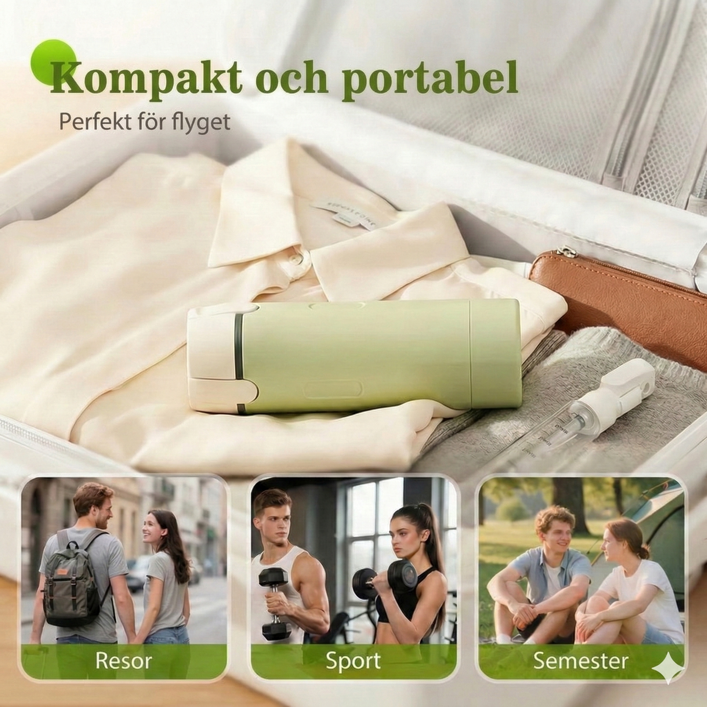 TravelPump™ – 4-i-1 reseflaska för dina favoriter