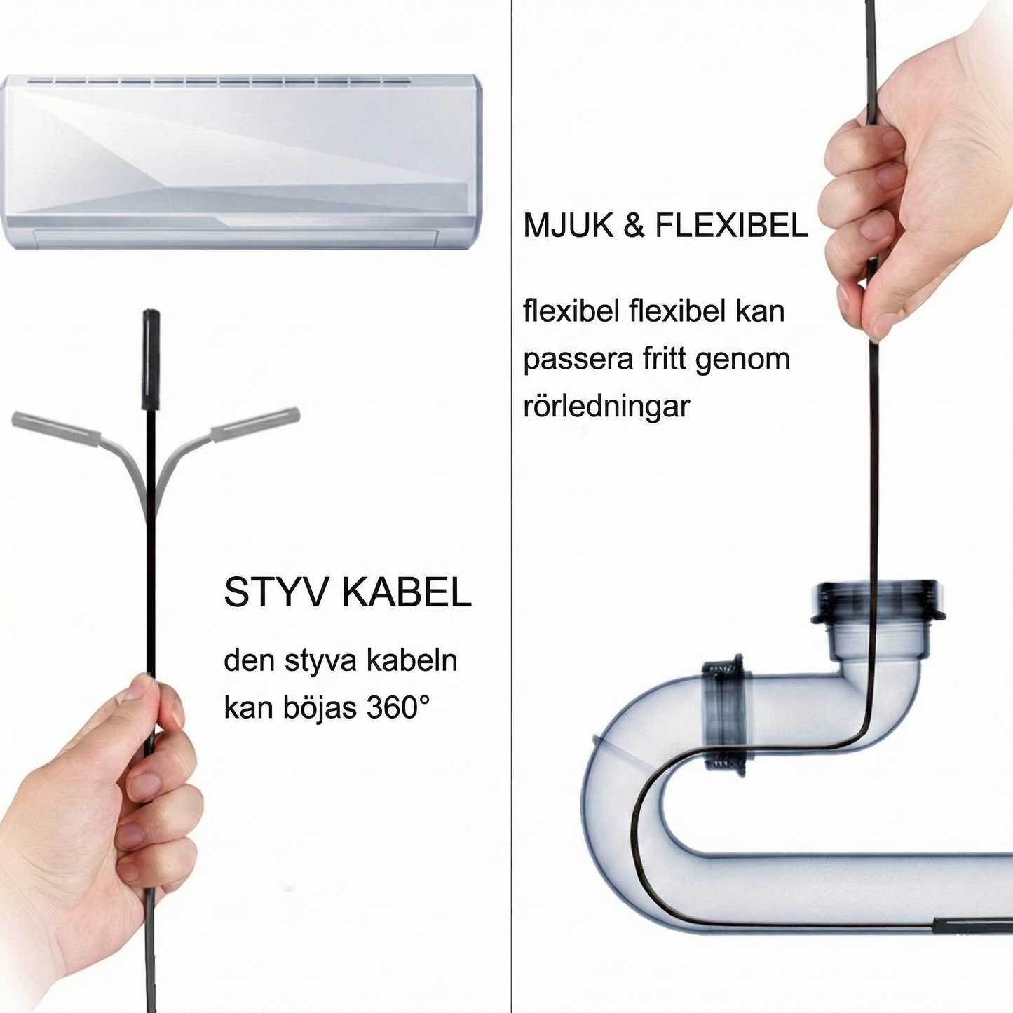 EndoView™ – 3-i-1 inspektion med formbar HD-kamera