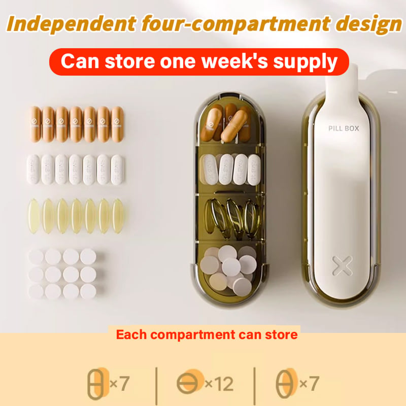 MediSlide™ – 2 IN 1Smart veckodosett med ergonomisk dragdesign