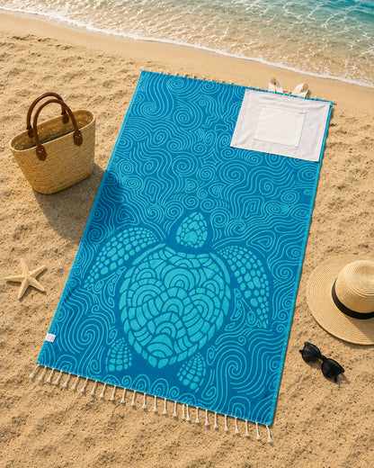 StrandKombo – Handduk och väska i ett