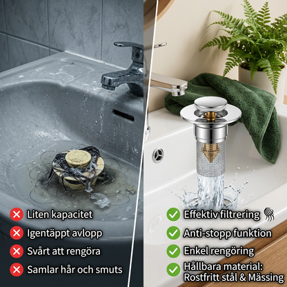 AvloppsVakt – Fångar smuts och skyddar rör