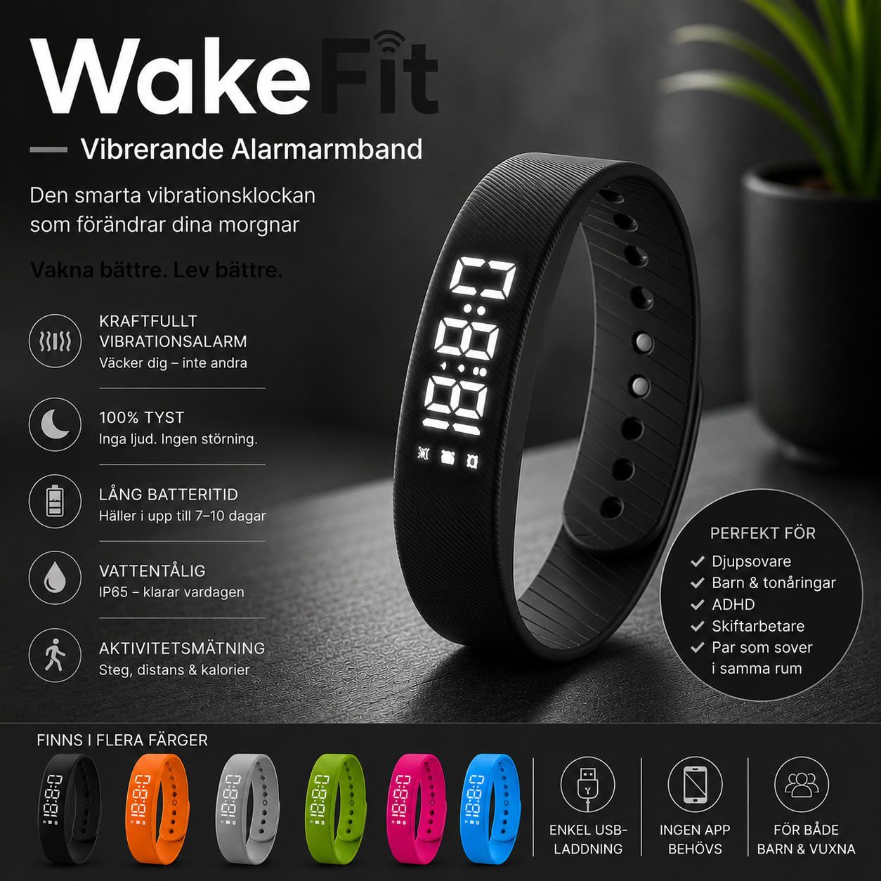 WakeFit – Tyst och säker väckning